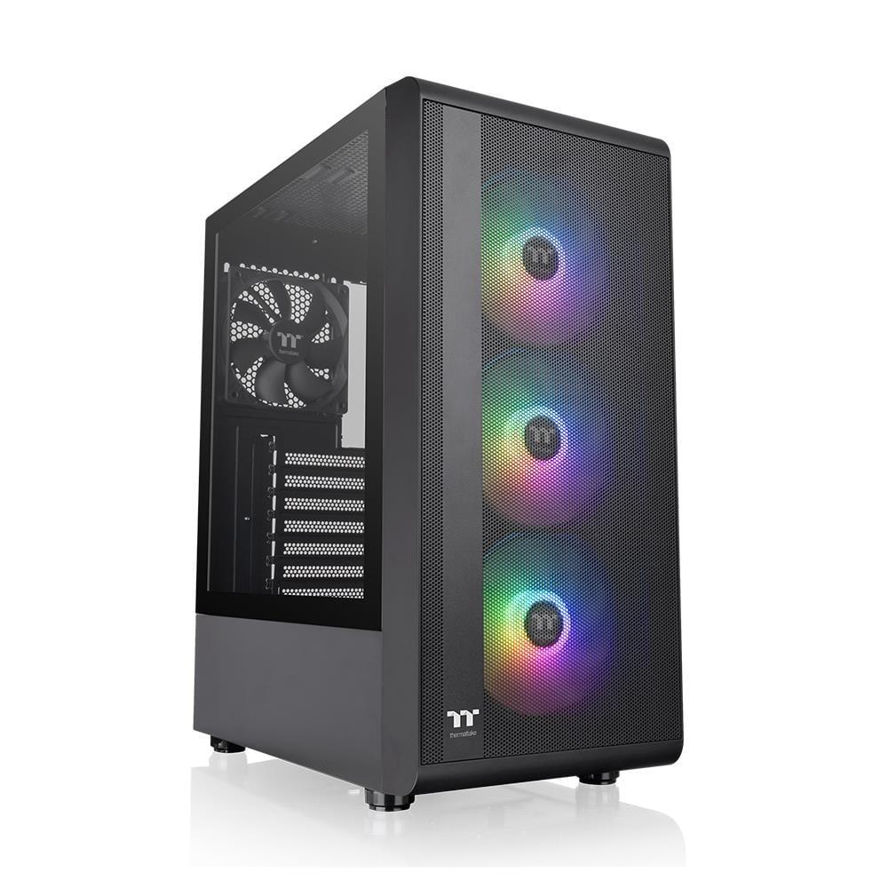 Thermaltake S200 TG 550W 80+ ARGB 3x120mm Fan Mesh Ön Panel, Tempered Glass Pencereli Oyuncu Kasası