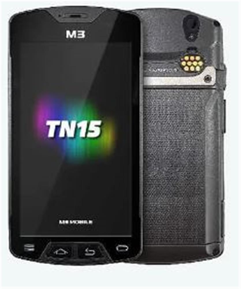 M3 Mobile TN15 GMS 2D Scanner,BT, GPS,NFS(HF) 4 GB 64 GB Android 8.1 El Terminali