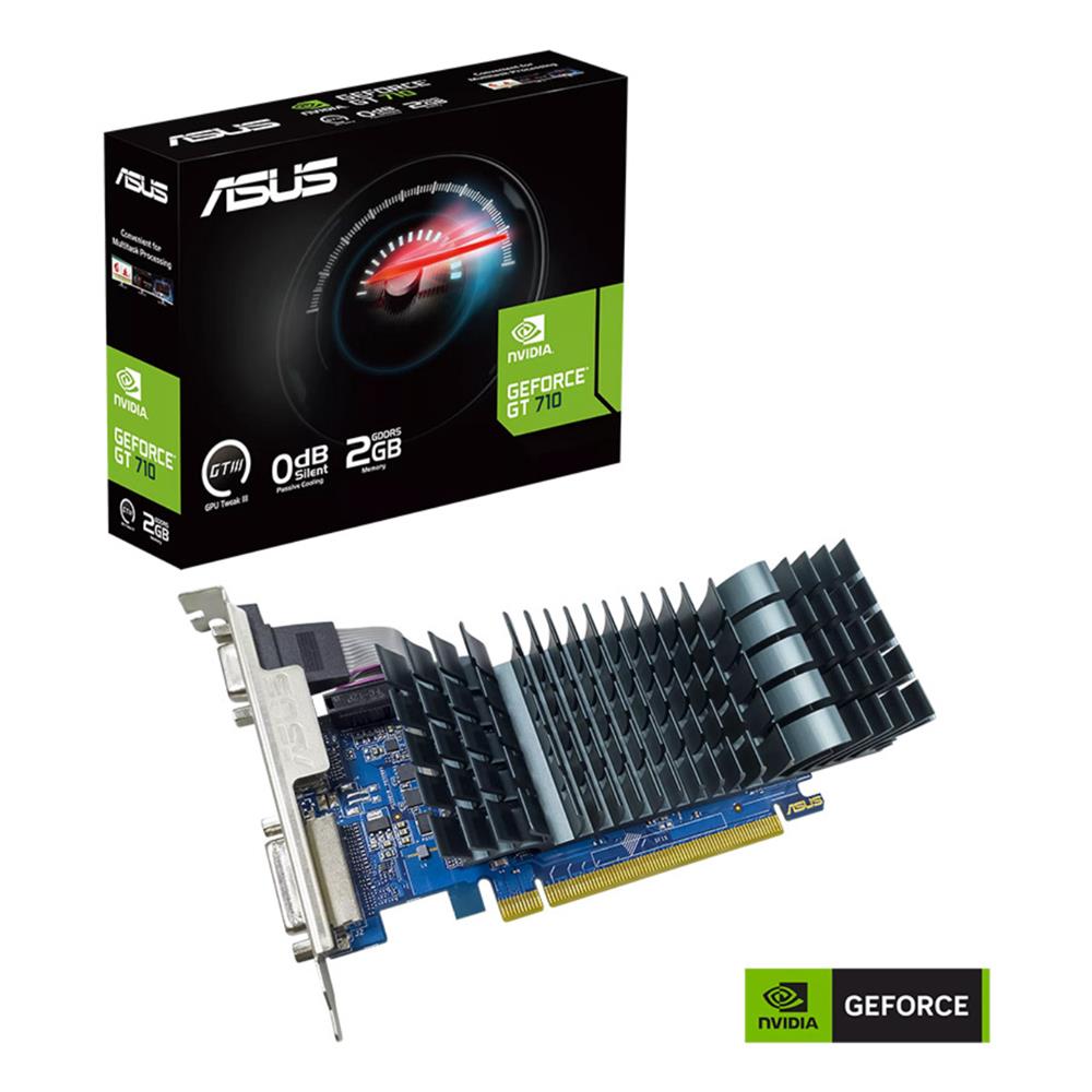 ASUS GEFORCE 2GB GT710-SL-2GD5-BRK-EVO 64 BIT 954MHZ DVI.HDMI LOW PROFIL EKRAN KARTI