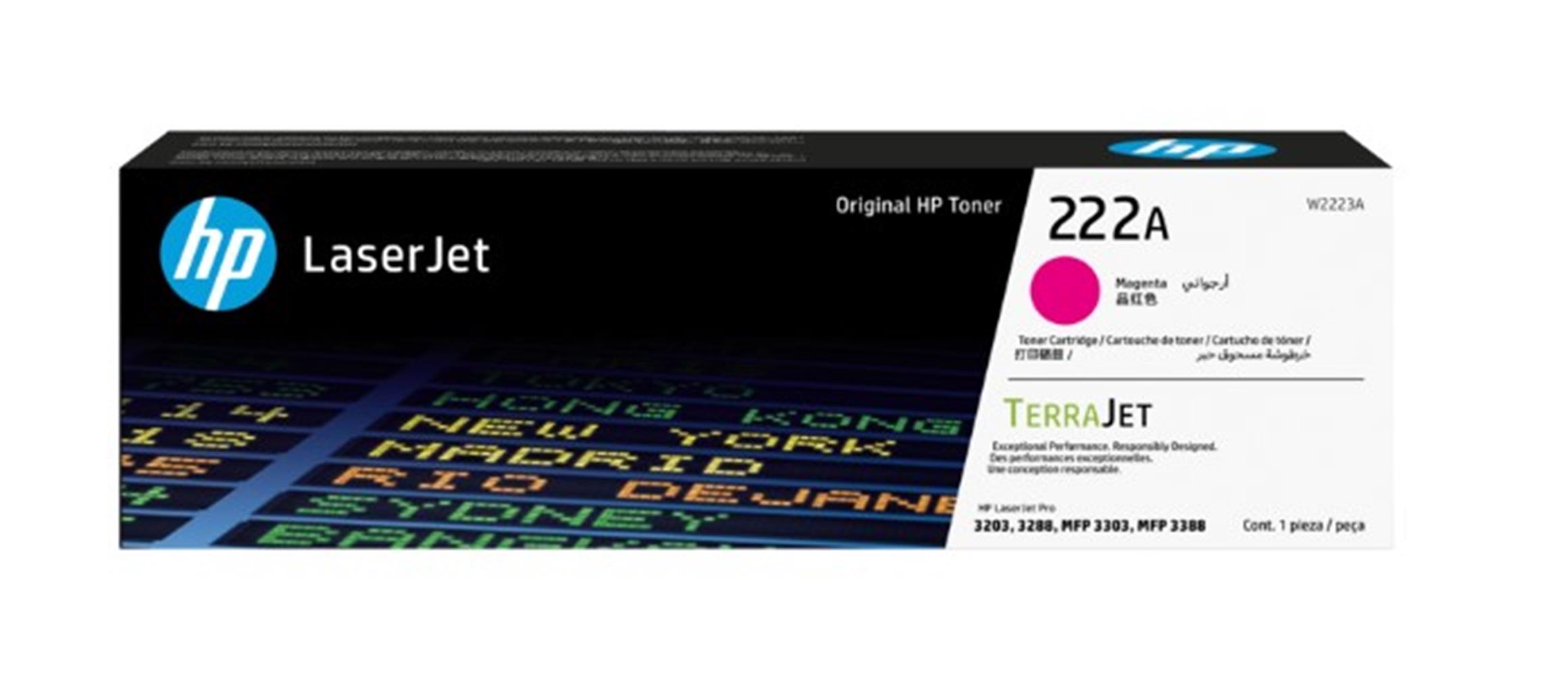 HP 222A MAGENTA KIRMIZI 1.200 SAYFA TONER W2223A