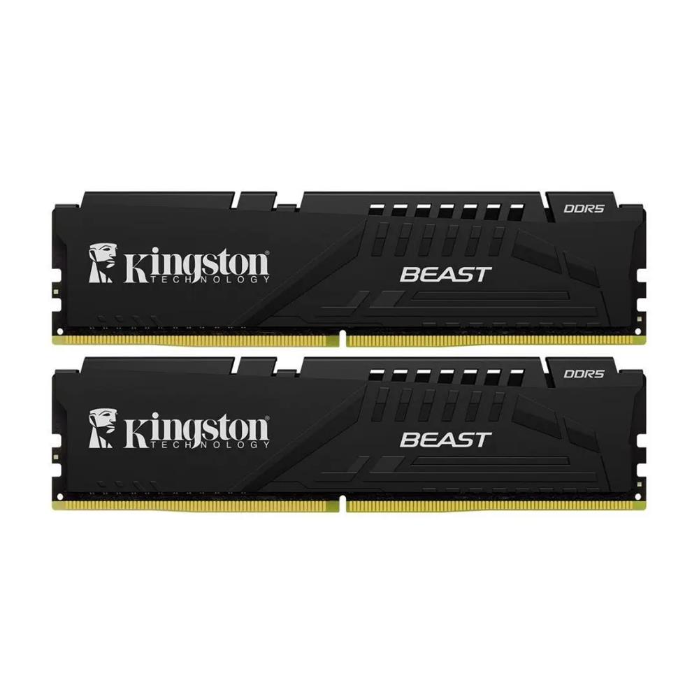 KINGSTON BEAST KF552C36BBEK2-16TR 16GB (2X8) DDR5 5200MHZ CL36 SIYAH GAMING RAM (BELLEK)