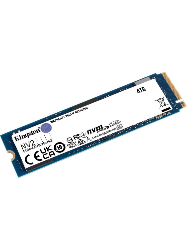 Kingston 4TB Nv2 M.2 2280 Nvme SSD (3500-2800MB-S) SNV2S-4000G Ssd Disk