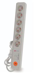 Mutlusan 6lı 1,5mt 2 Usbli 1425Joule Akım Korumalı Anahtarlı priz (001 175 670002 15 00)