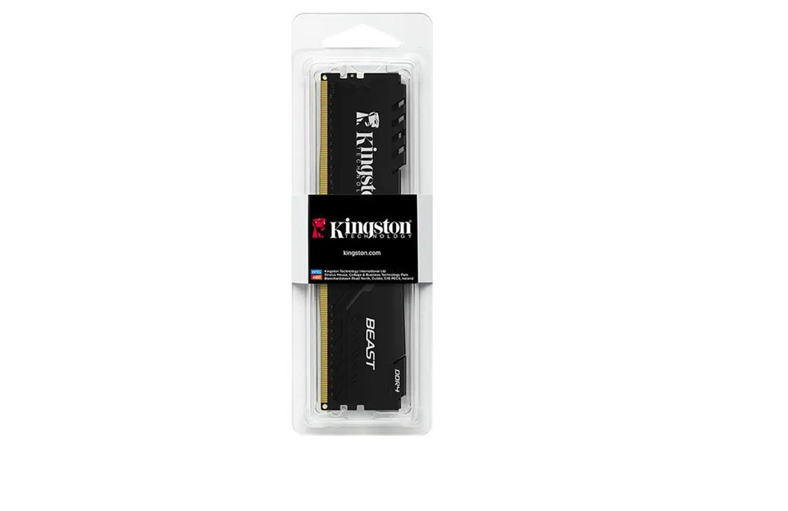 Kingston Beast KF436C18BB-16TR 16GB (1x16) DDR4 3600Mhz CL18 Siyah Gaming RAM (Bellek)