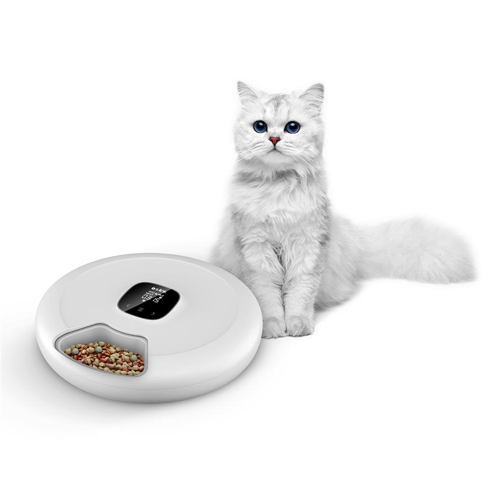 S-link SL-24 Oto. Yem Kabı 6sı 1 Arada Islak, Kuru 170ml Prsyn Kntrllu Kedi Köpek Wifi TUYA Dstk