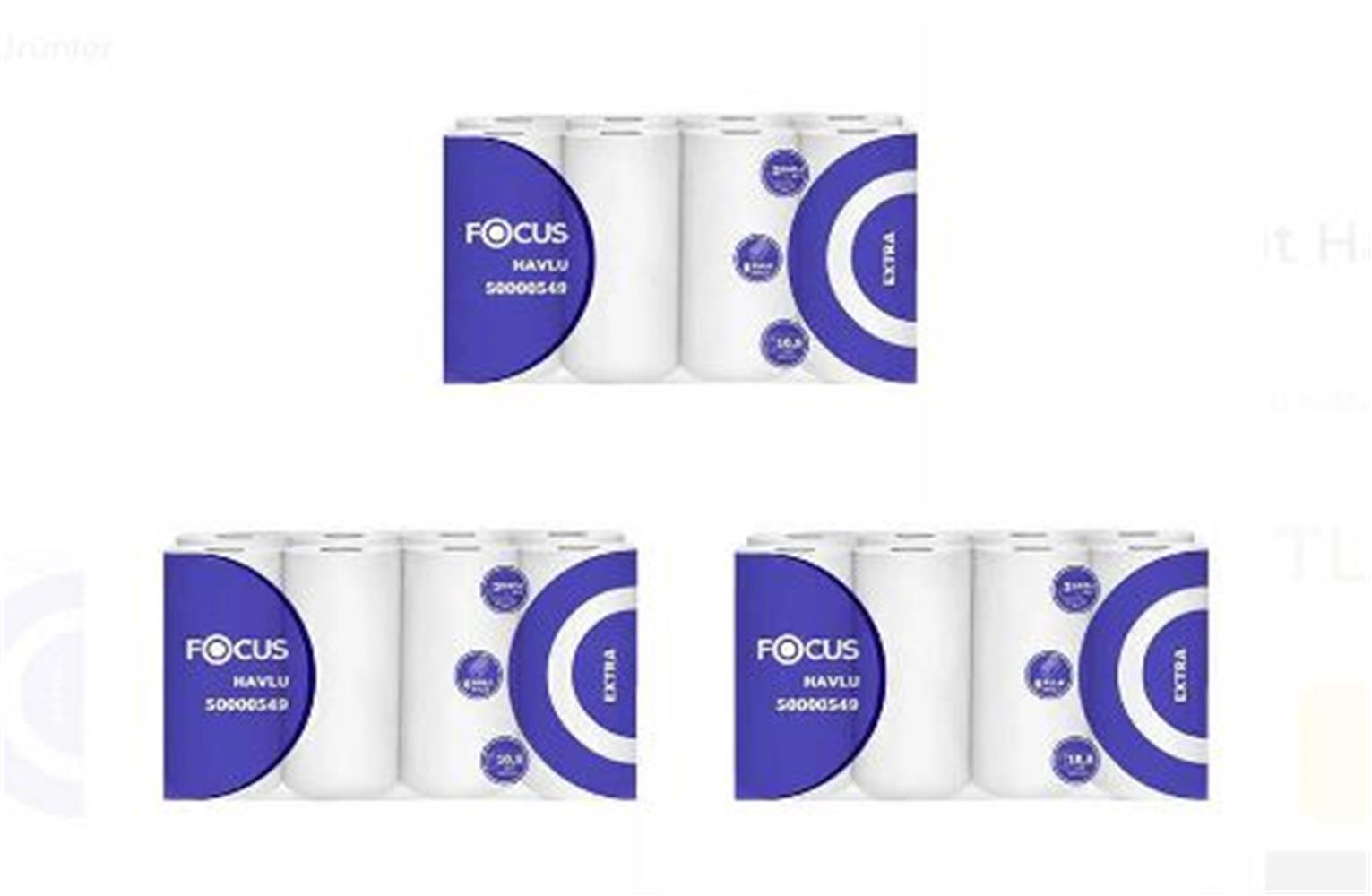 Focus Extra Kagit Havlu Cift Katli 8Li X 3 Paket (50000549)