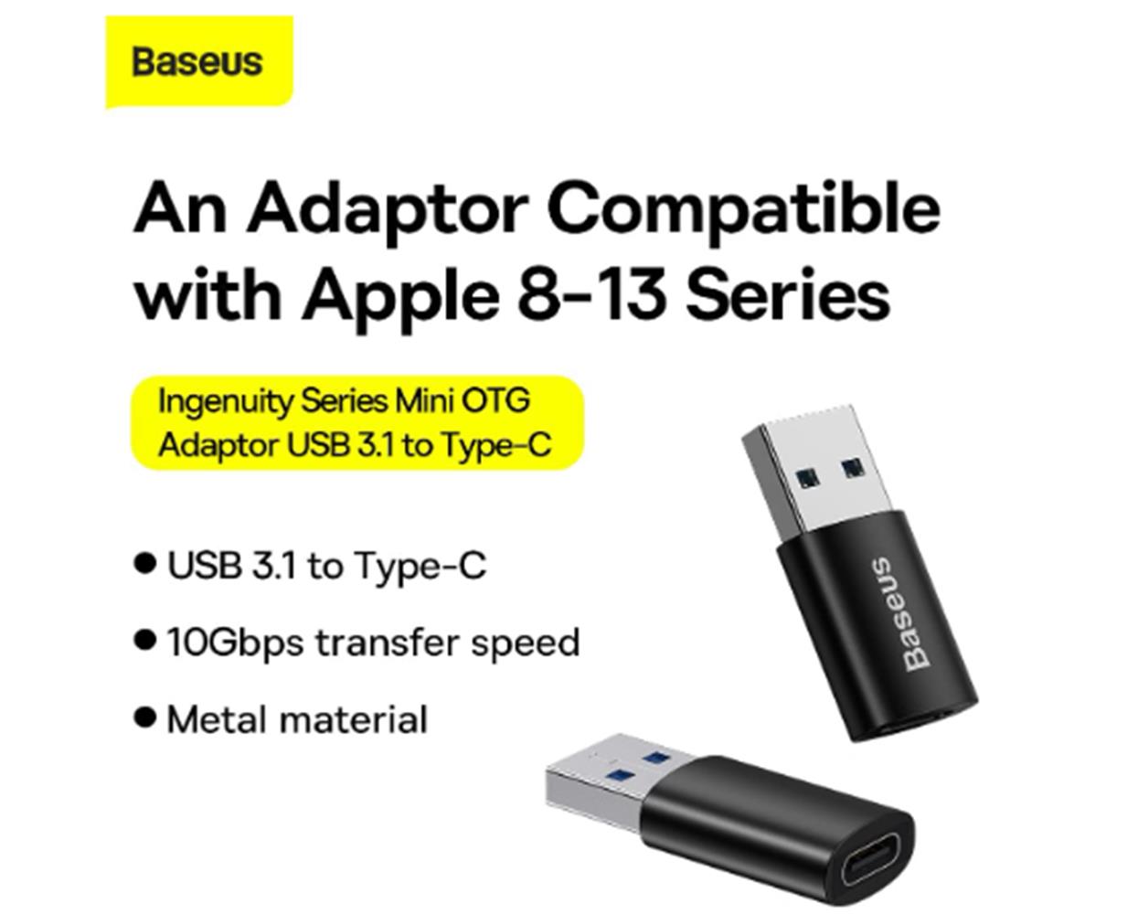 Baseus ZJJQ000101 Ingenuity Type-C to USB 3.1 Dönüştürücü OTG