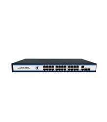 Nova NVC-PSE2422G 24 Port Poe+ 10-100 Mbps 2 Port 10-100-1000 Mbps Uplink  2 Port SFP Switch 300W