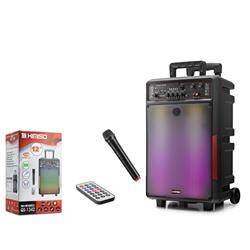 Kımıso QS1342 30W  Bluetooth Speaker RGB Karaoke Uzaktan Kumanda Kablosuz Mikrofon1800Mah