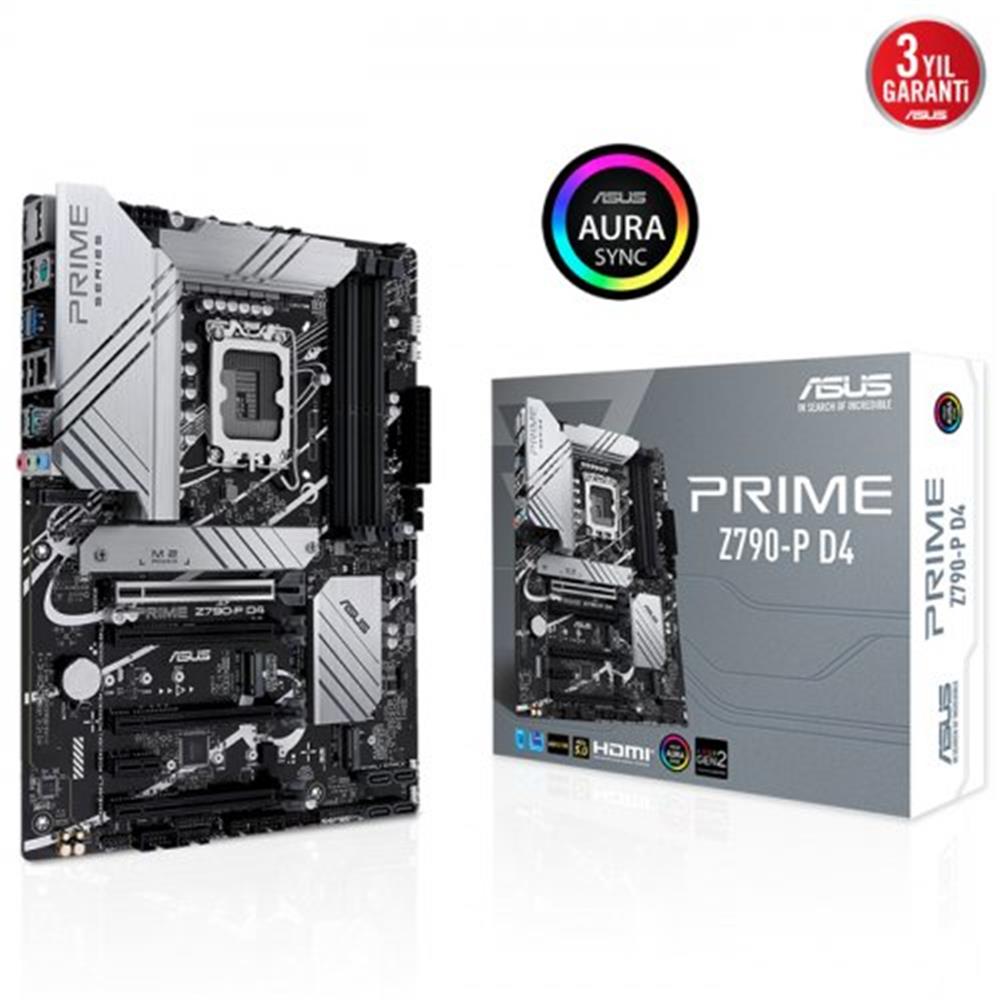 ASUS PRIME Z790-P WI-FI D4 INTEL Z790 SOKET 1700 DDR4 5333(OC)MHZ ATX GAMING (OYUNCU) ANAKART