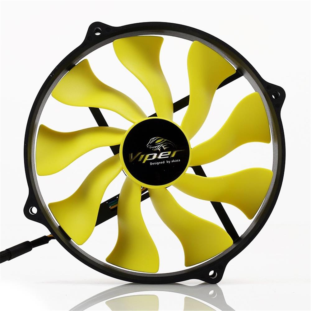 AKASA AK-FN073 "VİPER R" 12CM YUVA İÇİN 14CM S-FLOW YÜKSEK PERFORMANSLI SESSİZ FAN