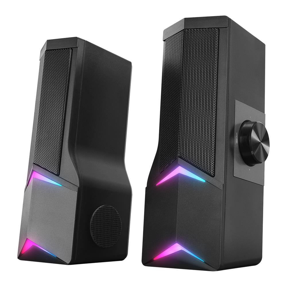 RAMPAGE ELEGANT X10 2.0 BLUETOOTHLU RMS 3W-2 RGB IIKLI MULTIMEDIA USB 5V 45DB GAMING OYUNCU SPEAKER