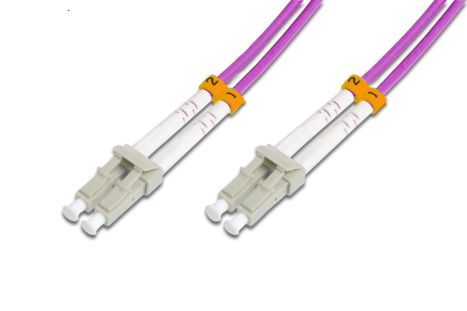 Beek LC-LC Fiber Optik Patch Kablo, Multimode OM 4 50-125 Duplex, 3.0mm, LSZH, 10 metre