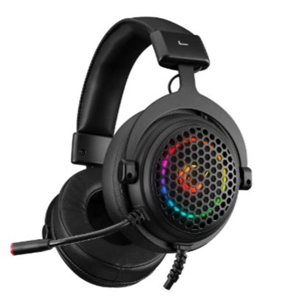 RAMPAGE MAJESTY SİYAH RGB LED 7.1 SURROUND SOUND SYSTEM GAMİNG MİKROFONLU OYUNCU KULAKLIĞI