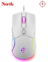 North Air White RGB Kablolu Profesyonel Oyuncu Mouse 
