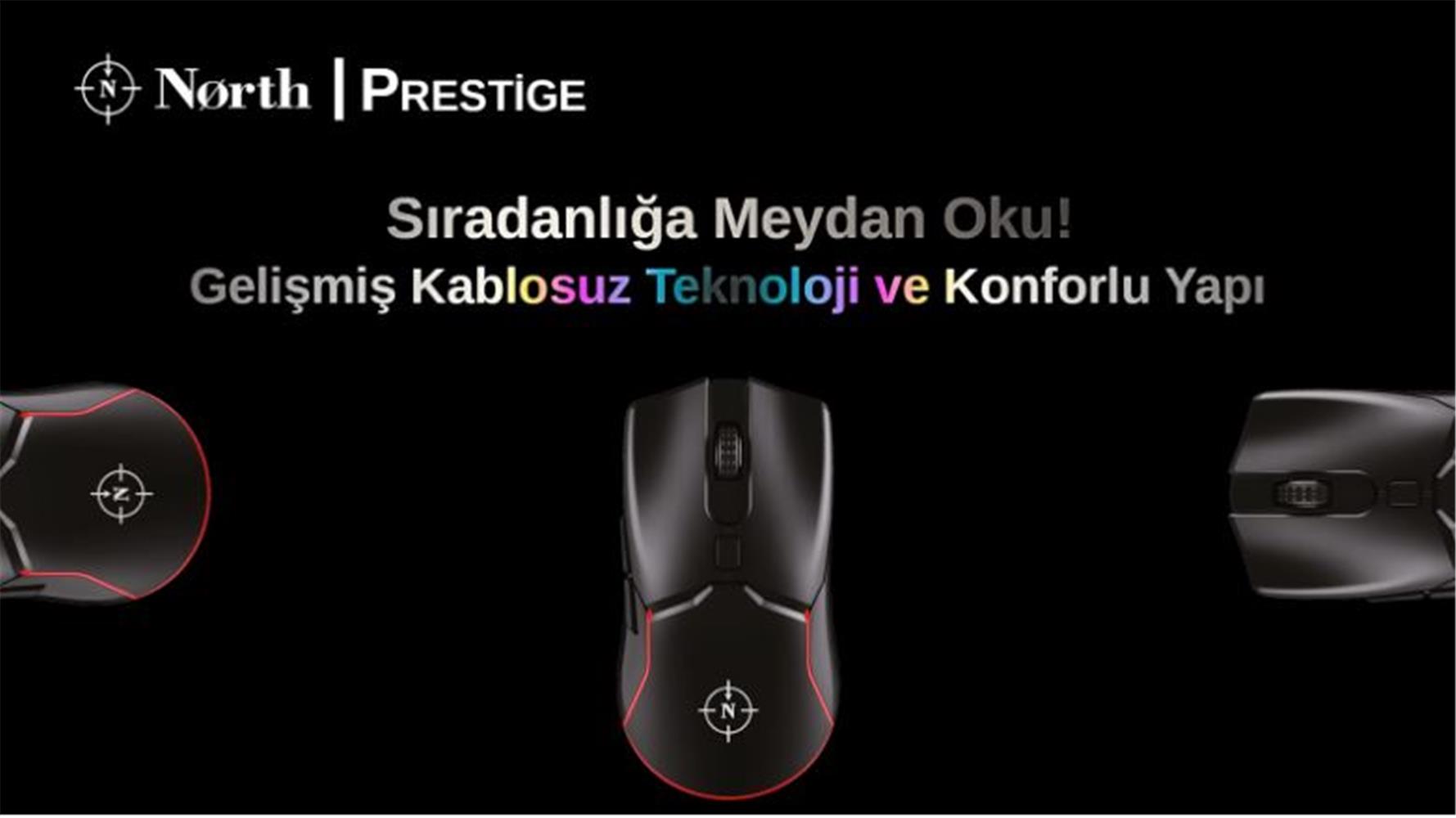 North Prestige Premium Quality Kablosuz Oyuncu Mouse 