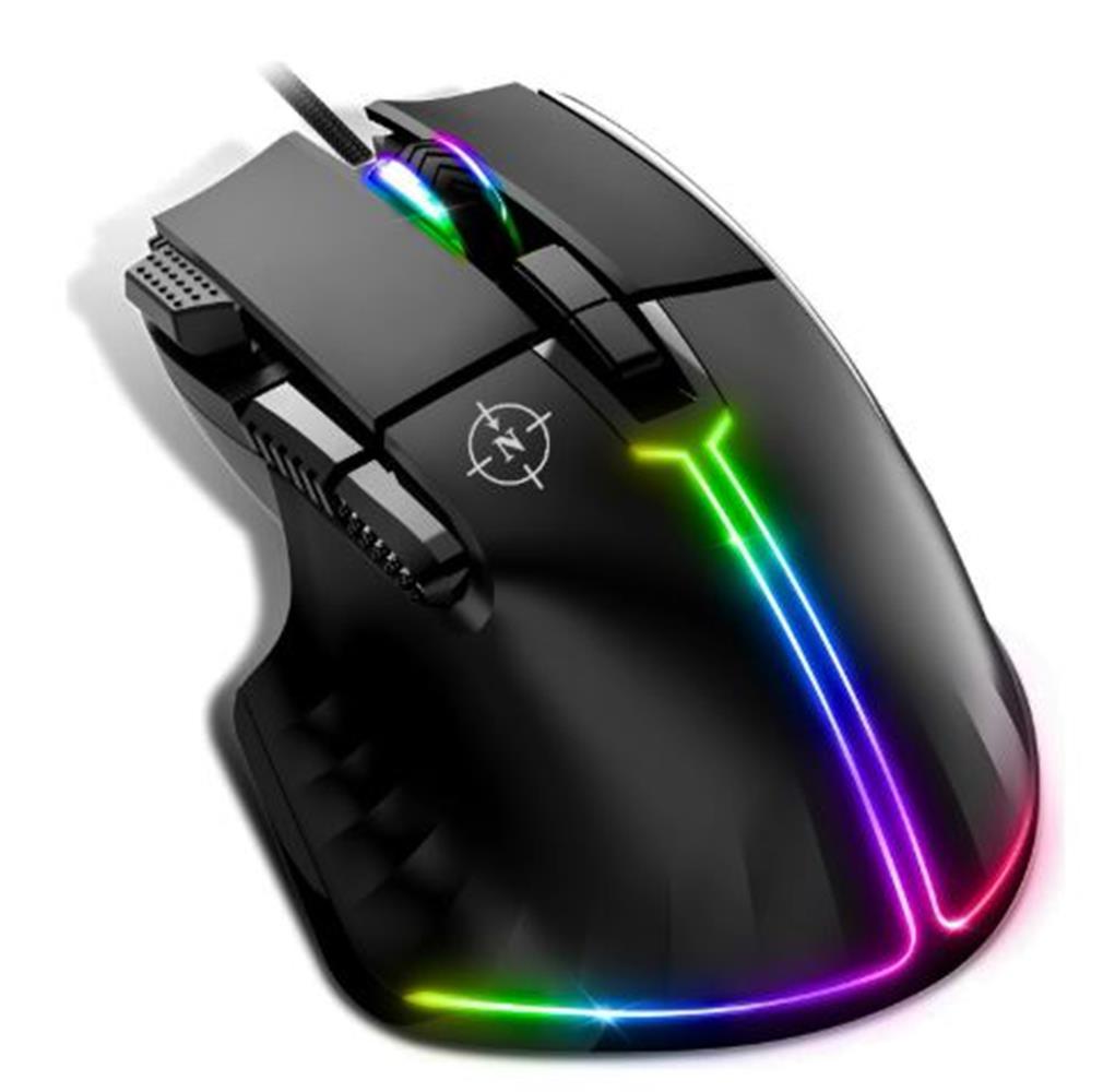North Ragnarok RGB 12,800 DPI Profesyonel Makrolu Oyuncu Mouse 