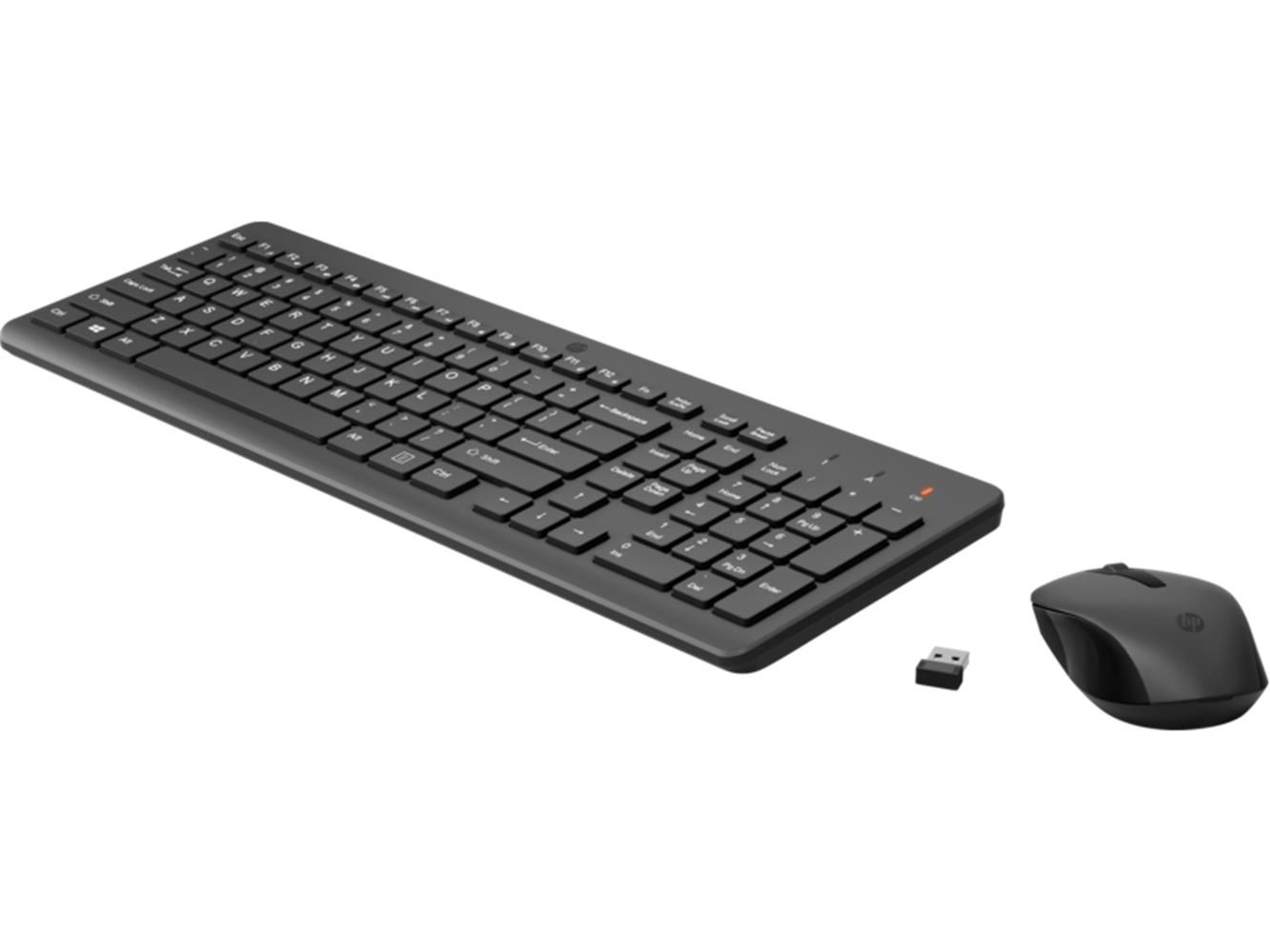 HP 330 2V9E6AA 2.4 Ghz Kablosuz Klavye & Kablosuz Mouse Set (1 x AAA (mouse); 1 x AAA (keyboard)