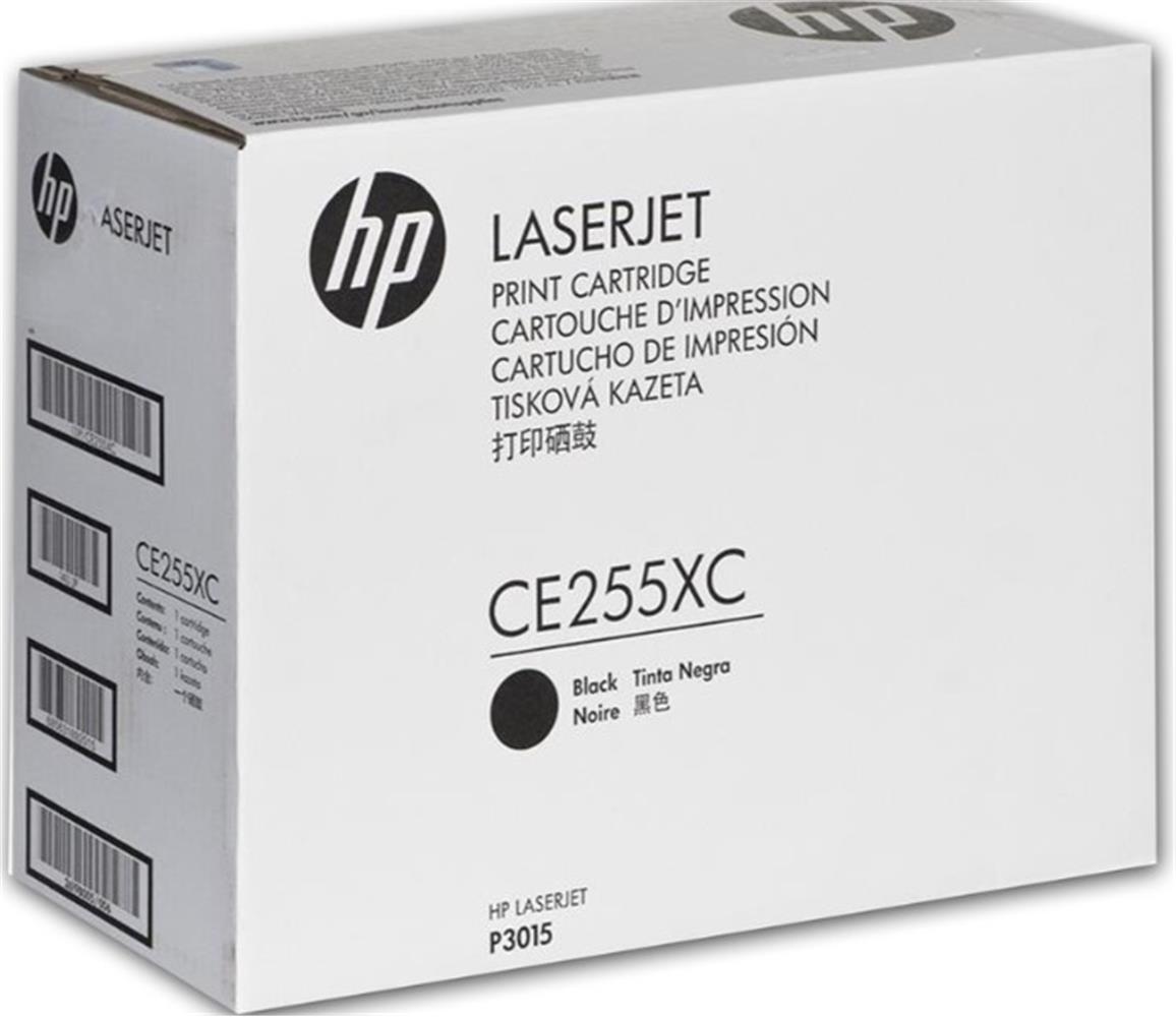 HP 55XC BLACK SIYAH TAAHUTLU 12.500 SAYFA YUKSEK KAPASITE TONER CE255XC