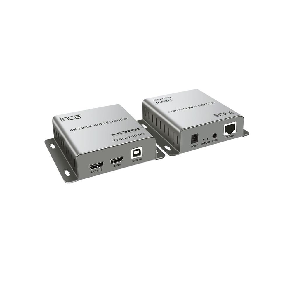 INCA IEX-120 HDMI 4K@30HZ 120MT KVM NETWORK EXTENDER 4K@30HZ (CAT-5E-CAT-6 KABLO UZUNLUU)