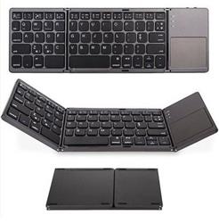 Sline Y-041 Katlanabilir Kablosuz Bluetooth Klavye Touchpadli Taşınabilir 