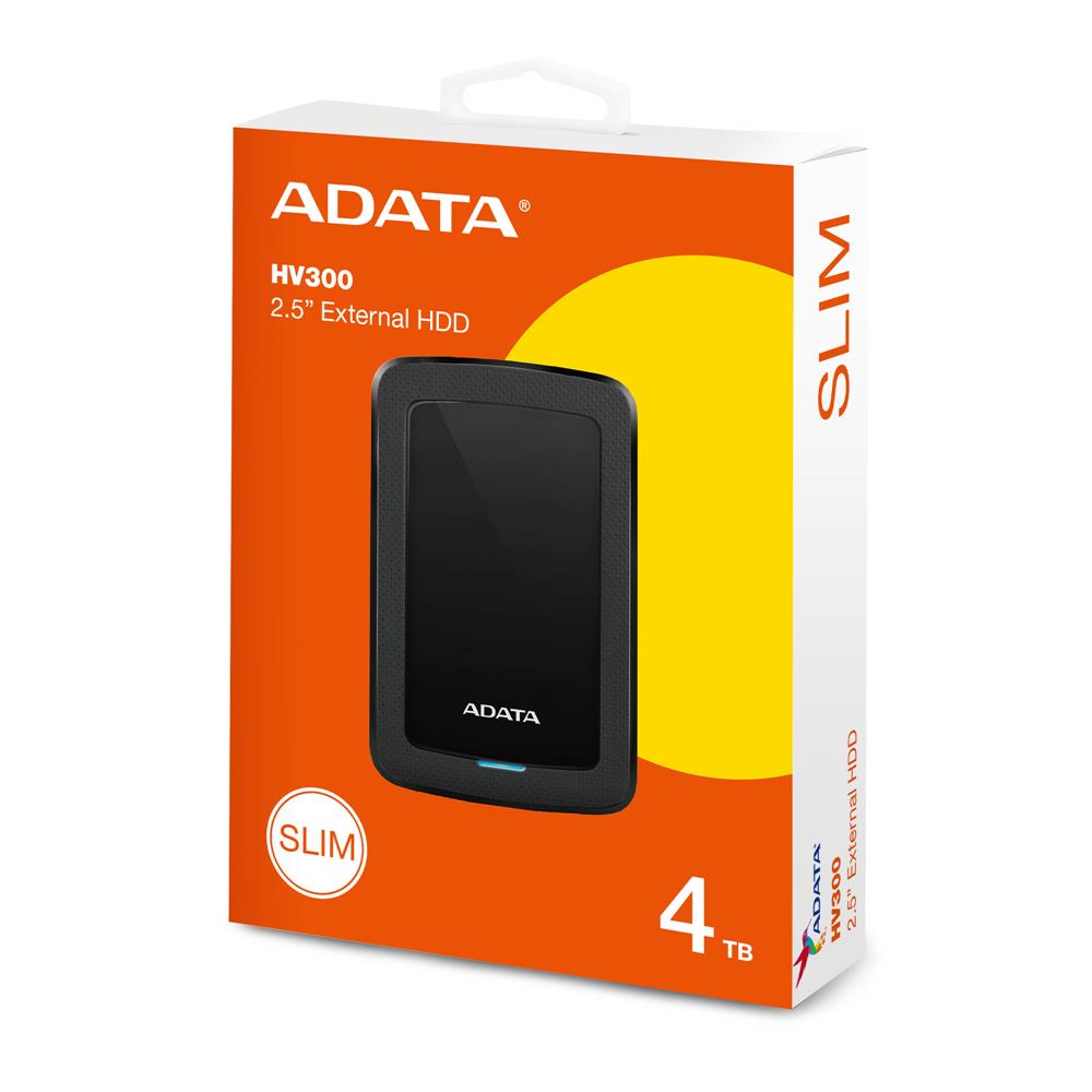 Adata 4Tb AHV300 2.5" Usb 3.2 Gen1 Siyah Harici Harddisk