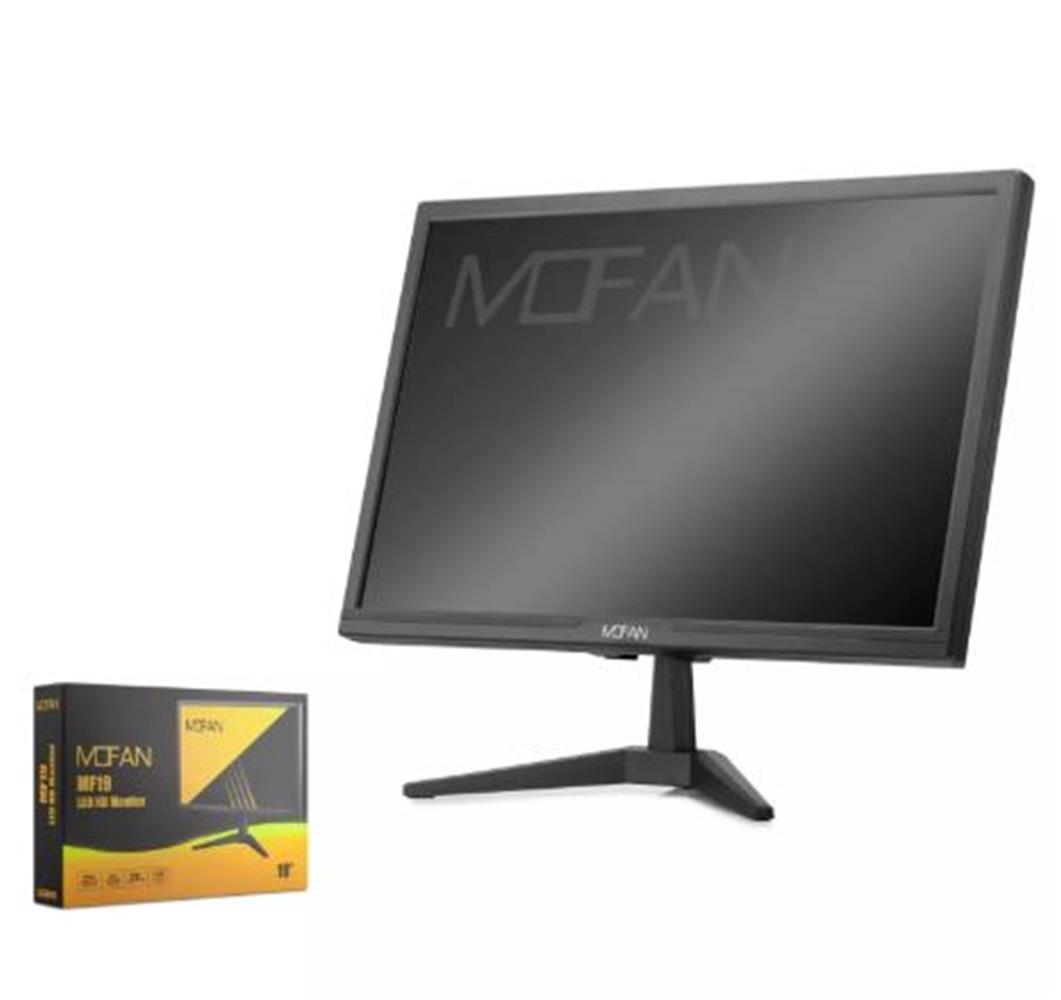 Mofan Mf19 Led Hd Monitör Hoparlör Hdmı + Vga 75Hz 1440X900 Ips Panel Siyah
