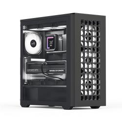Aerocool D502A 4x12cm A-RGB Fanlı, Şık Mesh Ön Panel, Tempered Cam Yan Panel, USB Type-C, ATX 