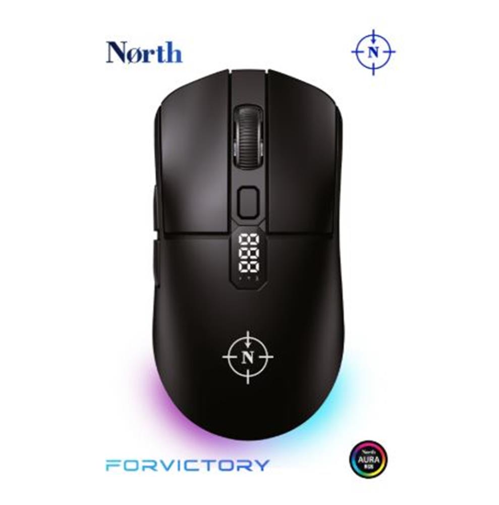 North Odin Pro Wl Siyah 26K Dpı 750 Ips 70G Ultralight Rgb Kablosuz Gaming Mouse