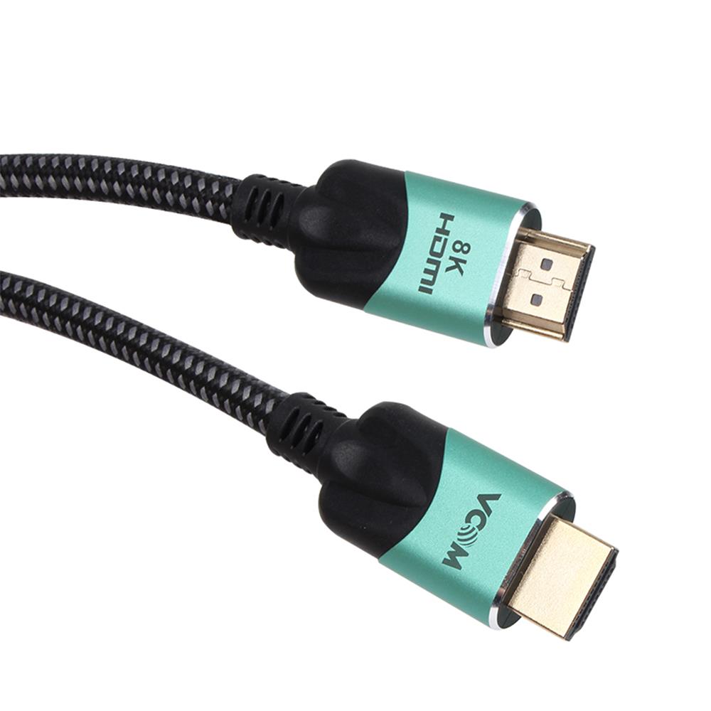 Vcom Cg865-1.5 Siyah Gümüş 1.5Mt 2.1V Hdmi-M-Hdmi-M Kablo
