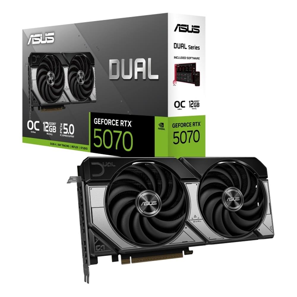 ASUS DUAL GEFORCE RTX5070 12GB OC EDITION DUAL-RTX5070-O12G GDDR7 192BIT GAMING (OYUNCU) EKRAN KARTI