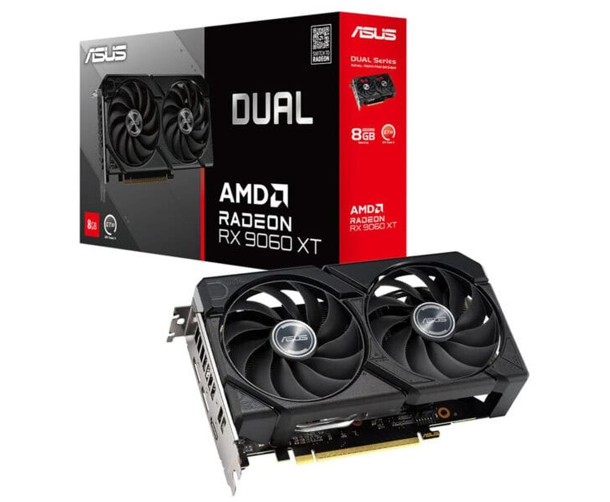 Asus Dual Radeon RX 9060 XT DUAL-RX9060XT-8G 8GB GDDR6 128 Bit Ekran Kartı