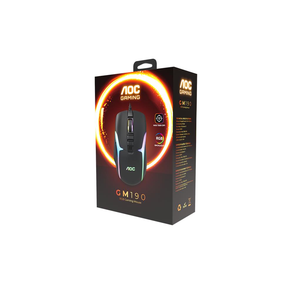 AOC GM180B-LA KABLOLU RGB GAMING MOUSE