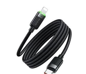 MCDODO CA-2010 36W USB-C TO LIGHTNING MANYETİK SARILABİLİR KABLO - 1.2 M SİYAH