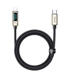 MCDODO CA-8811 20W DİJİTAL GÖSTERGELİ TYPE-C TO LİGHTNİNG PD DATA-ŞARJ KABLOSU-GÜMÜŞ