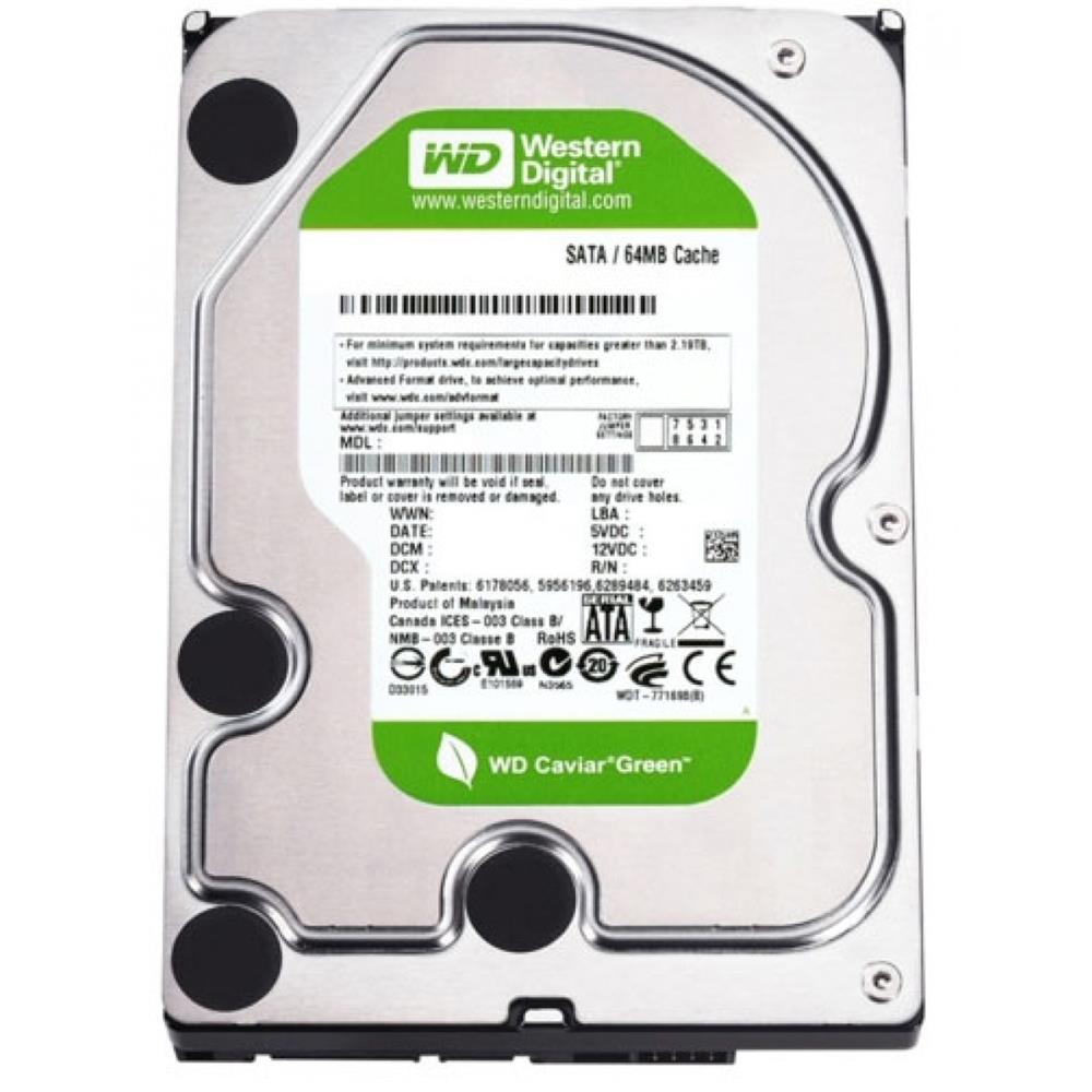 Wd 1Tb Wd10Eurx 7-24 3,5" 64Mb 5400Rpm Harddisk (İthalat)