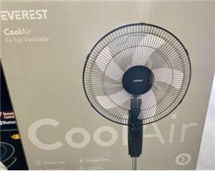 Everest Fan11 CoolAir Siyah-Gri 45w 5 Kanat 3 Kademe 1200RPM 