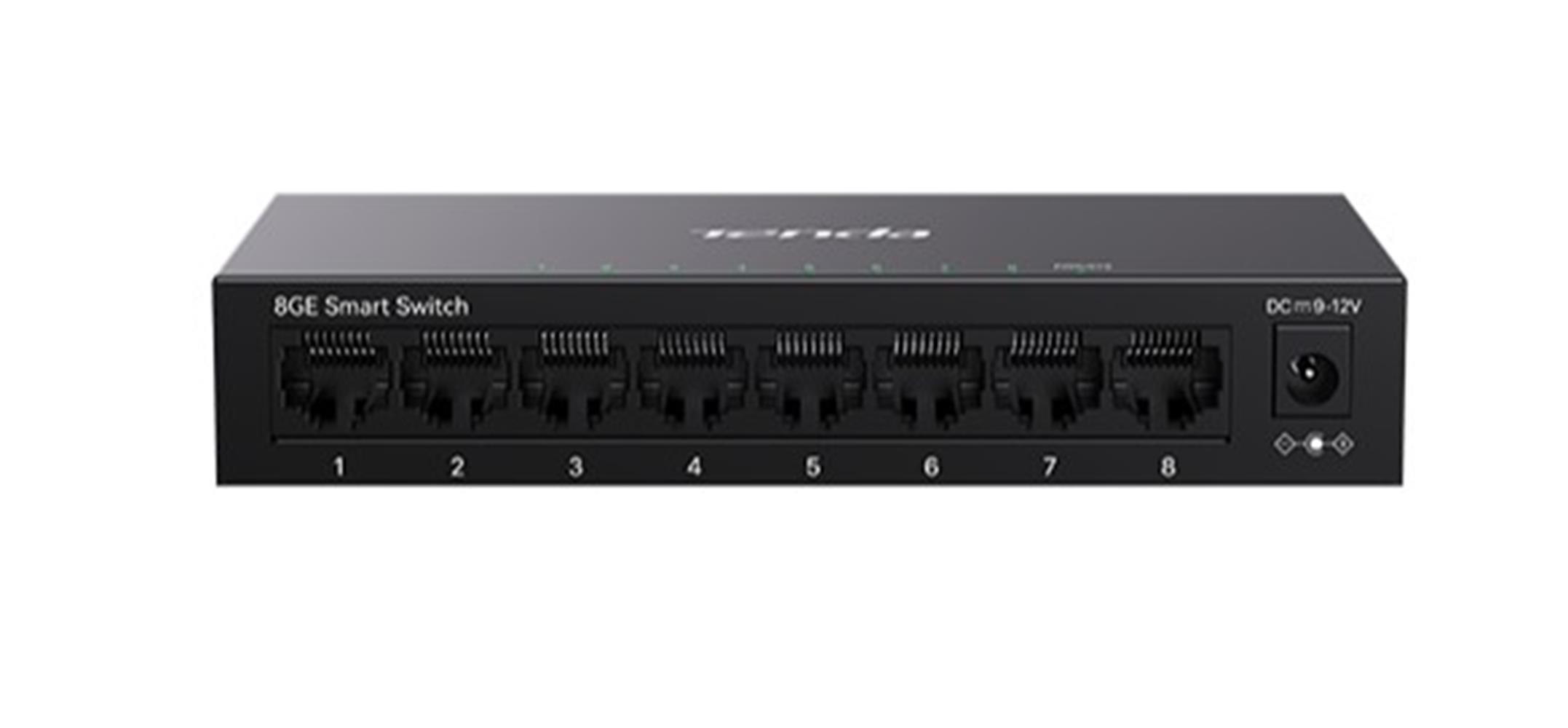 TENDA TEG2208D 8 PORT 10-100-1000 SWITCH CLOUD YNETILEBILIR ELIK KASA SWITCH
