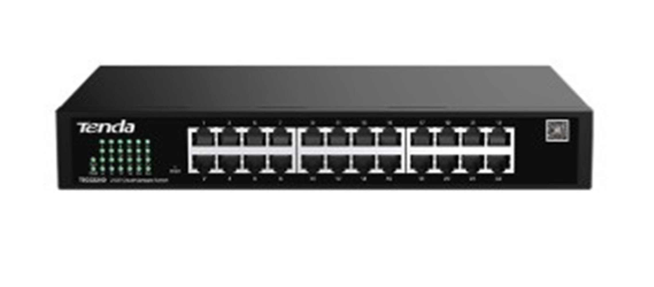 TENDA TEG2224D 24 PORT 10-100-1000 SWITCH CLOUD YNETILEBILIR ELIK KASA SWITCH