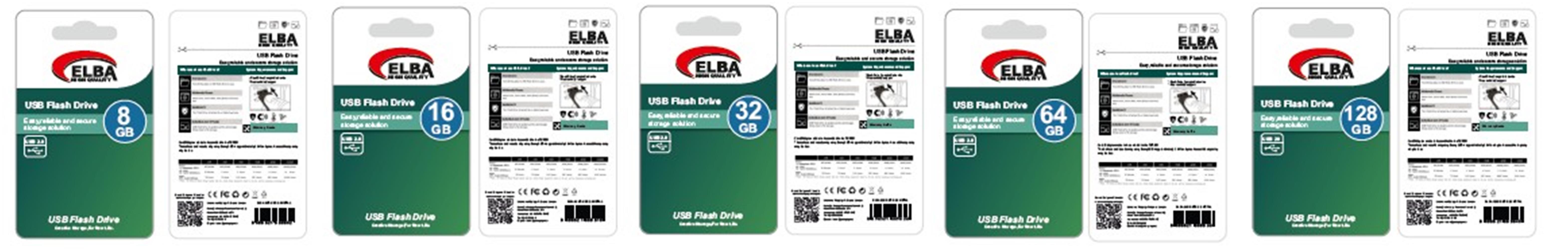 ELBA 8GB USB 2.0 METAL FLASH BELLEK