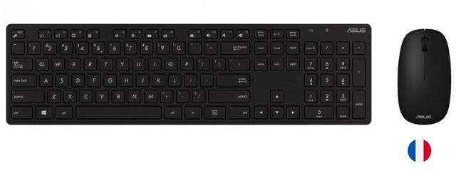 Asus W5000 Almanca Kablsouz Klavye-Mouse Set Siyah (W5000-Ger-Syh)