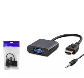Hadron Hdx7806 Hdmi To Vga F Çevirici + Audio 1080P Ps4 5V Güç Girişli Siyah