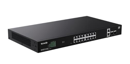 Tenda TEG2220P-16-250W 16 Port 10-100-1000 POE +2 SFP Switch Cloud Yönetilebilir Çelik Kasa Switch