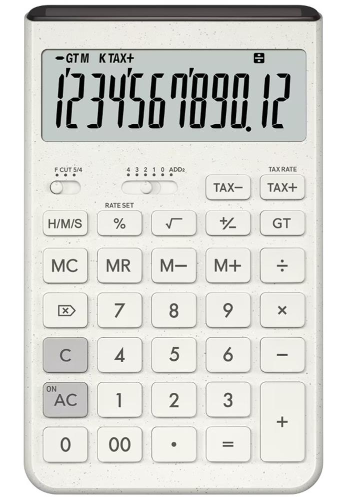 CASIO JT-200T-WE 12 HANE BEYAZ MASA USTU HESAP MAKINESI