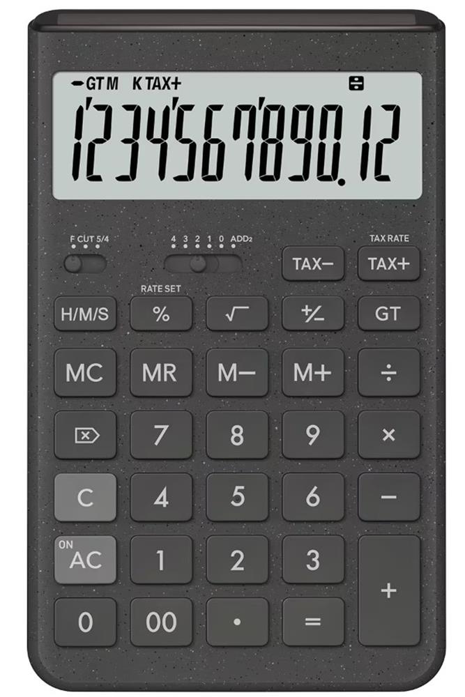 CASIO JT-200T-GY 12 HANE GRI MASA USTU HESAP MAKINESI