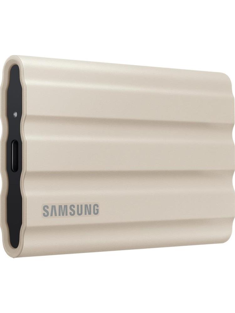 SAMSUNG 2TB T7 SHIELD USB 3.2 (OKUMA 1050MB - YAZMA 1000MB) BEJ TAINABILIR SSD DISK MU-PE2T0K-WW