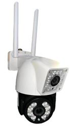 OKam O-Kam-3011 Çift Kameralı Full HD 4 MP Gece Görüşlü IP Wi-Fi PTZ Güvenlik Kamerası