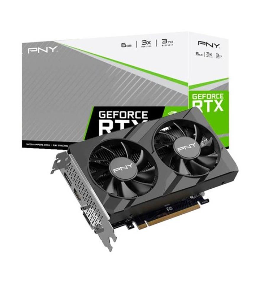 PNY GEFORCE RTX3050 VERTO DUAL FAN VCG30506DFXPB1 6GB GDDR6 96BIT DX12 GAMING (OYUNCU) EKRAN KARTI