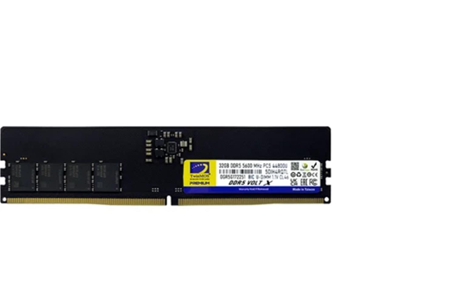 Twinmos Ddr5 32Gb 5600Mhz Cl46 1.1V Tmd532Gb5600U46 Soğutuculu Gaming Ram (Bellek)