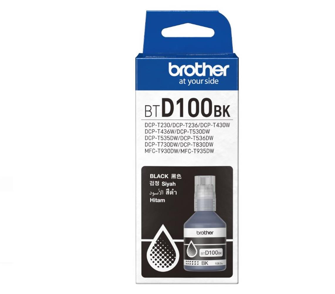 BROTHER BTD100BK BLACK SIYAH 7.500 SAYFA ŞIŞE MUREKKEP DCP-T230-T430-T530-T730-T830  MFC-T930-T935